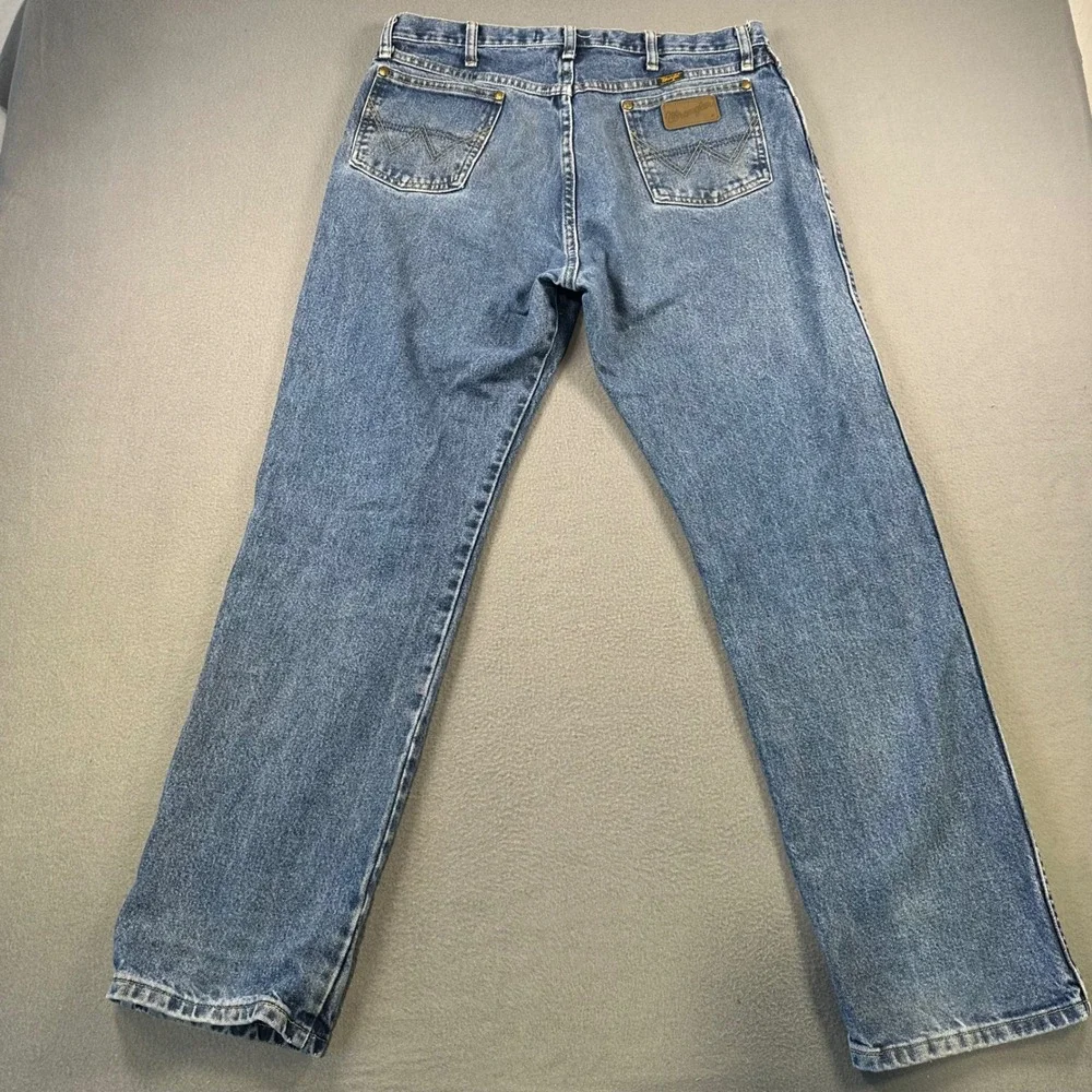 Wrangler George Strait Collection Jeans Mens 36x32 Blue Cowboy Cut 1013MGSHD